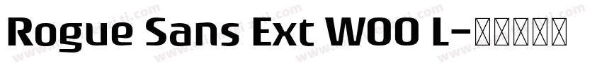 Rogue Sans Ext W00 L字体转换
